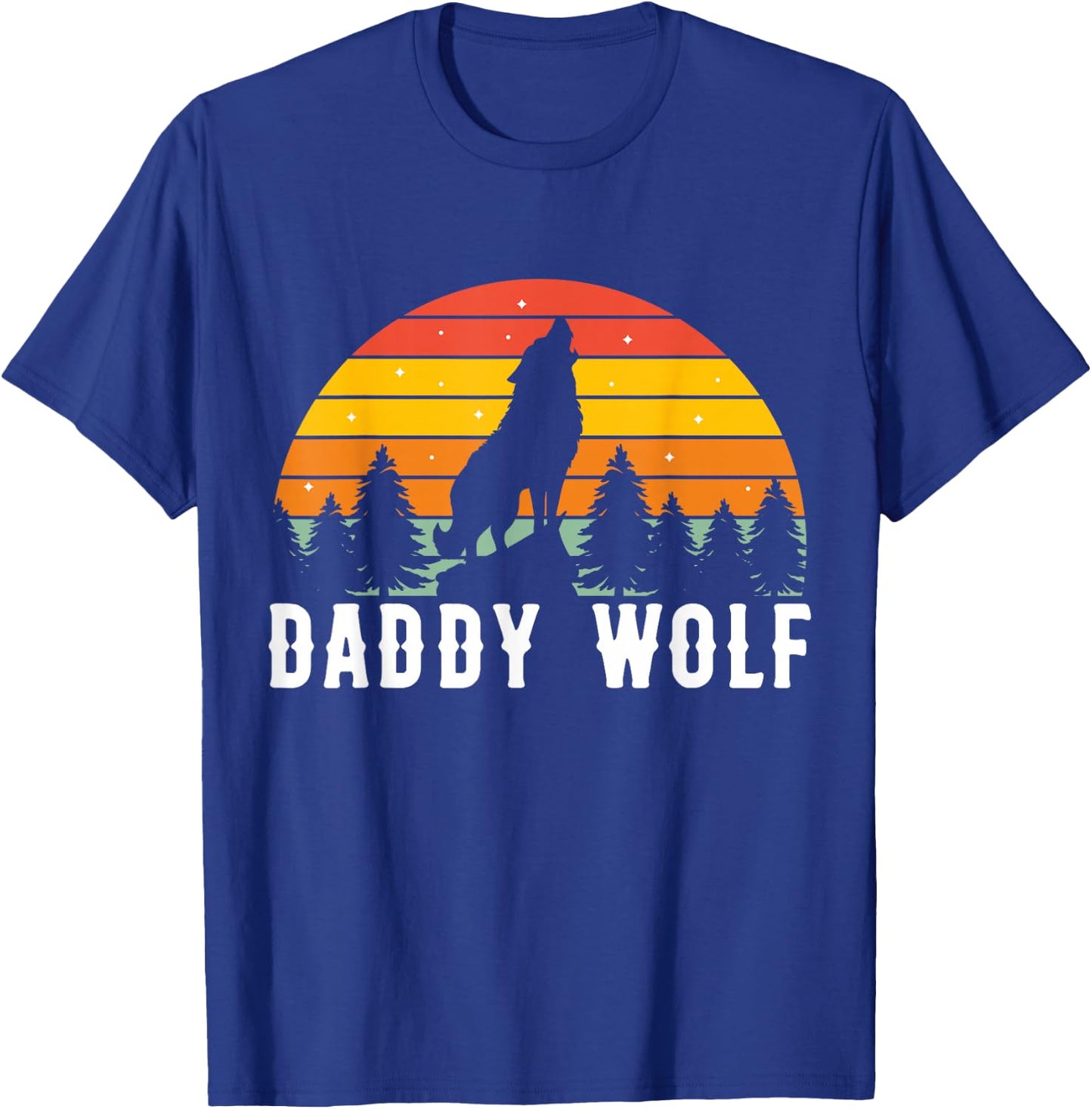 Daddy Wolf T-Shirt - T-Shirt | Royal
