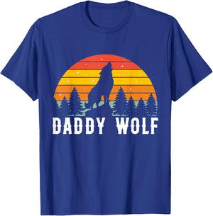 Daddy Wolf T-Shirt - T-Shirt | Royal