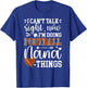 Doing Football Nana Things Nana Of A Football Player T-Shirt - T-Shirt | Royal
