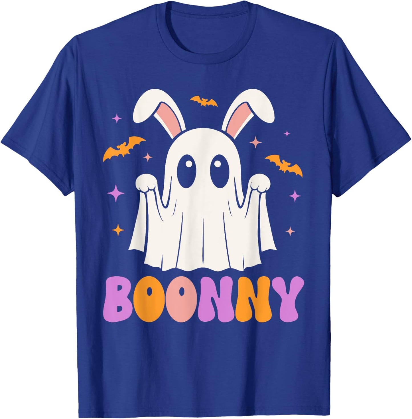 Boonny, spooky bunny ghost pun, rabbit Halloween costume T-Shirt - T-Shirt | Royal