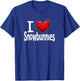 I Love Snowbunnies Funny Cute Snow Bunny Lover T-Shirt - T-Shirt | Royal