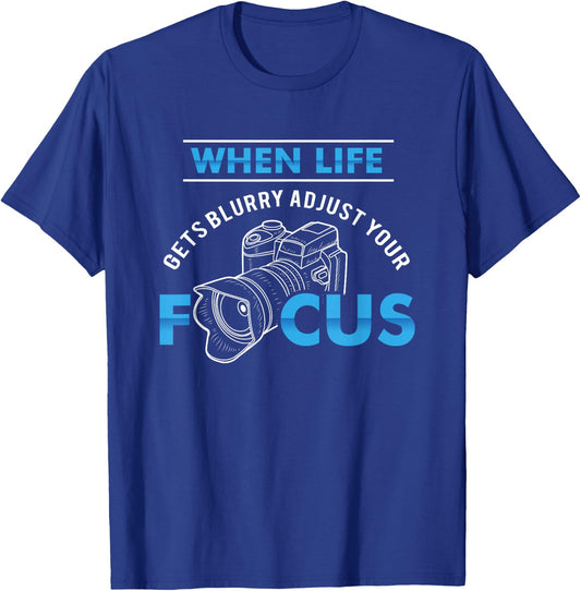 Photographer Fashion Black Modern Casual Photography T-Shirt - T-Shirt | Royal