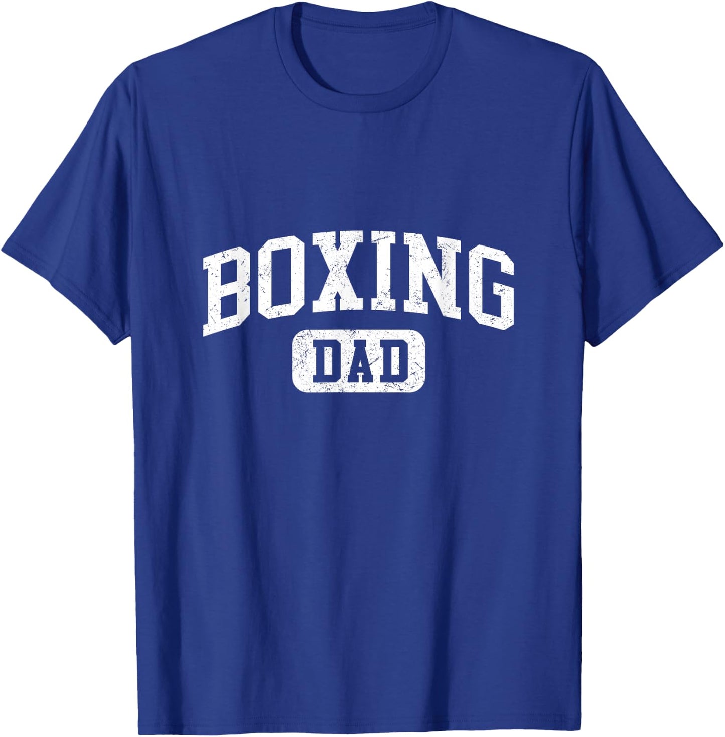 Boxing Dad Funny Lettering Style Fathers Day Daddy T-Shirt - T-Shirt | Royal