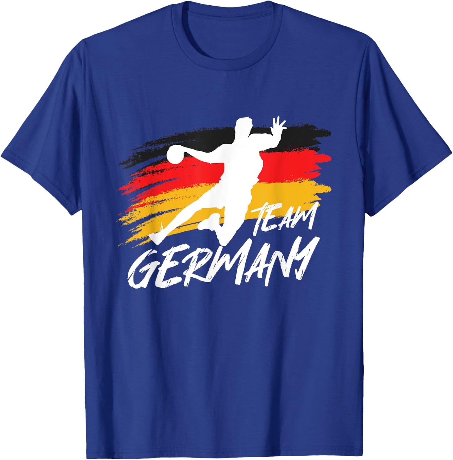 Handball Team Germany Flag Handballer Ball Sports Player , black T-Shirt - T-Shirt | Royal