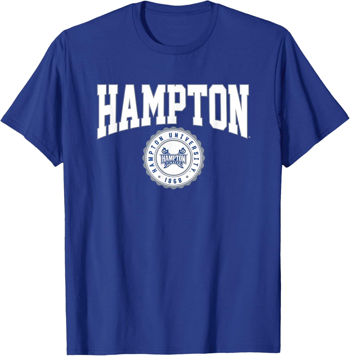 Hampton University Pirates Collegiate Seal T-Shirt - T-Shirt | Royal