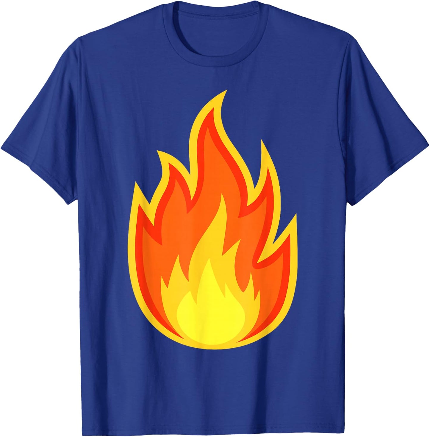 Fire Flame Costume Adult Kids Men Women , Black, S T-Shirt - T-Shirt | Royal