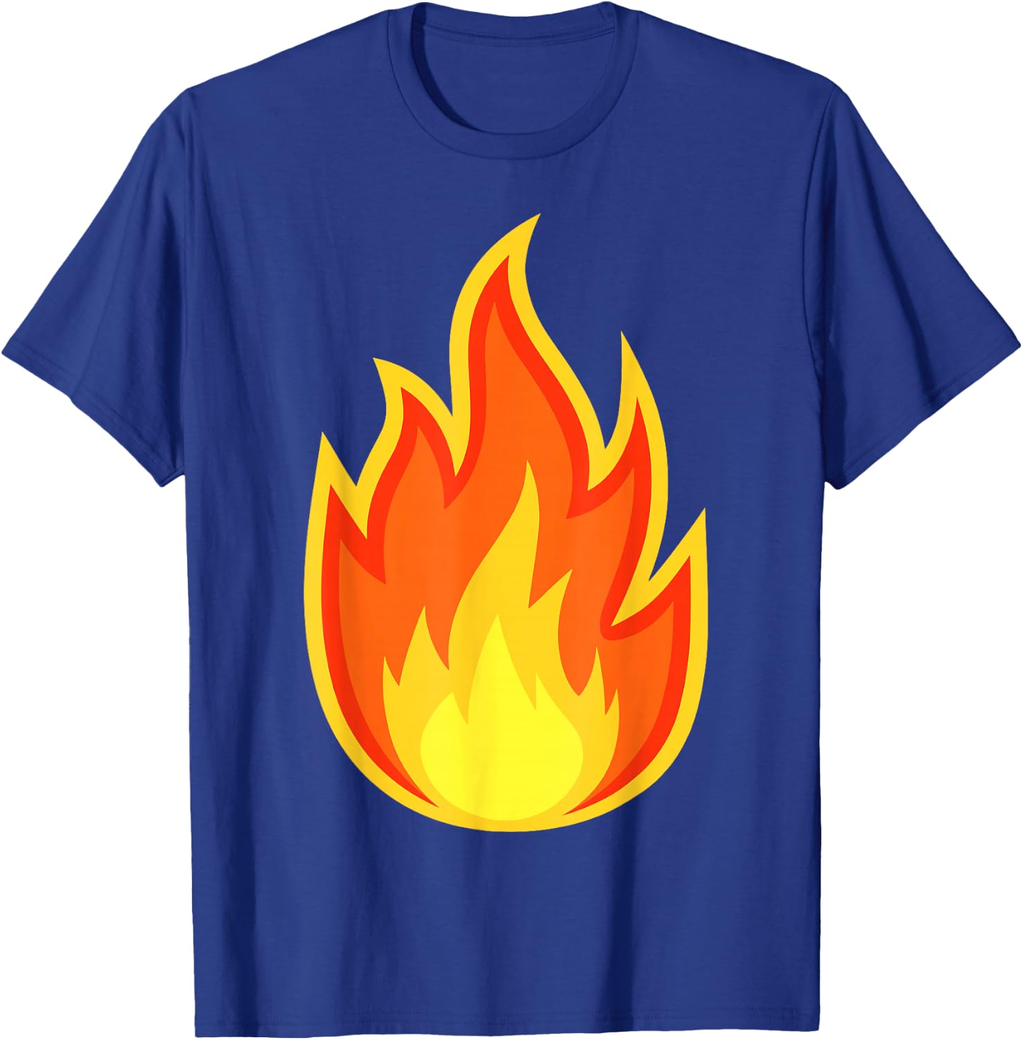 Fire Flame Costume Adult Kids Men Women , Black, S T-Shirt - T-Shirt | Royal