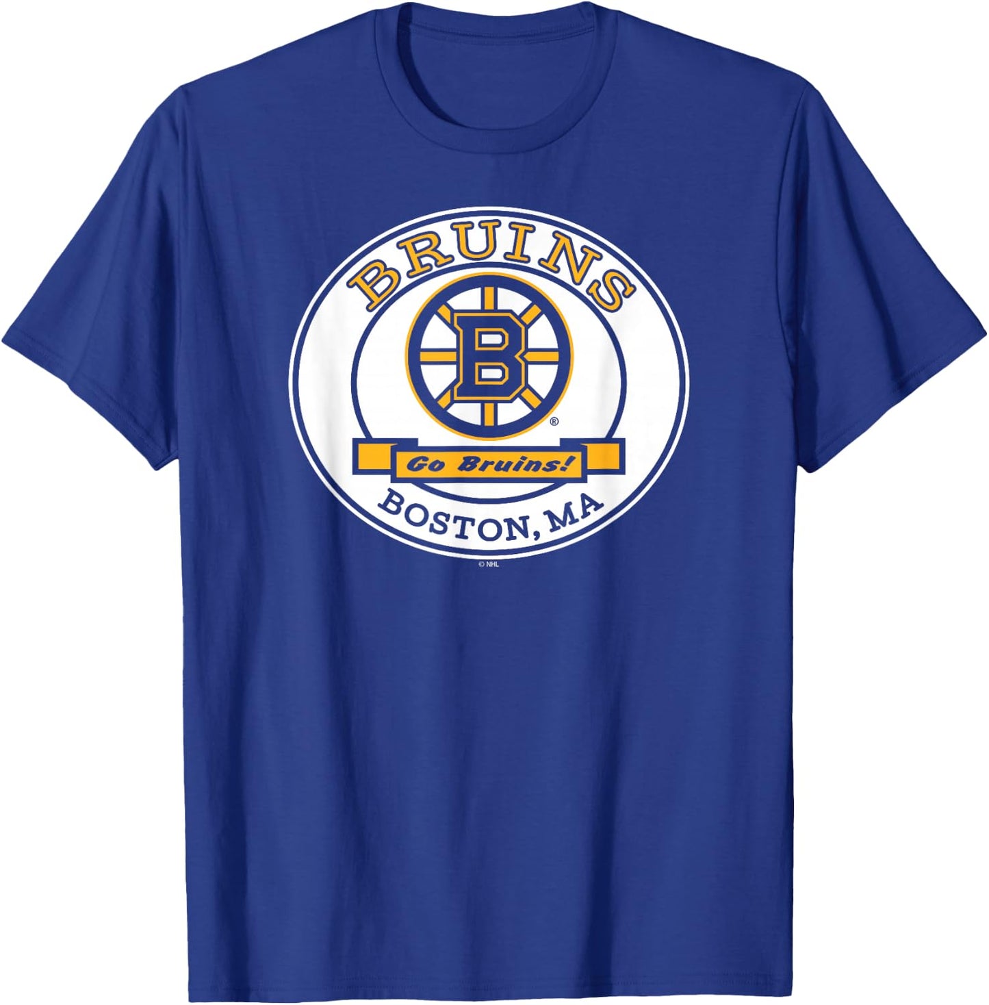 Boston Bruins Go Black Officially Licensed T-Shirt - T-Shirt | Royal