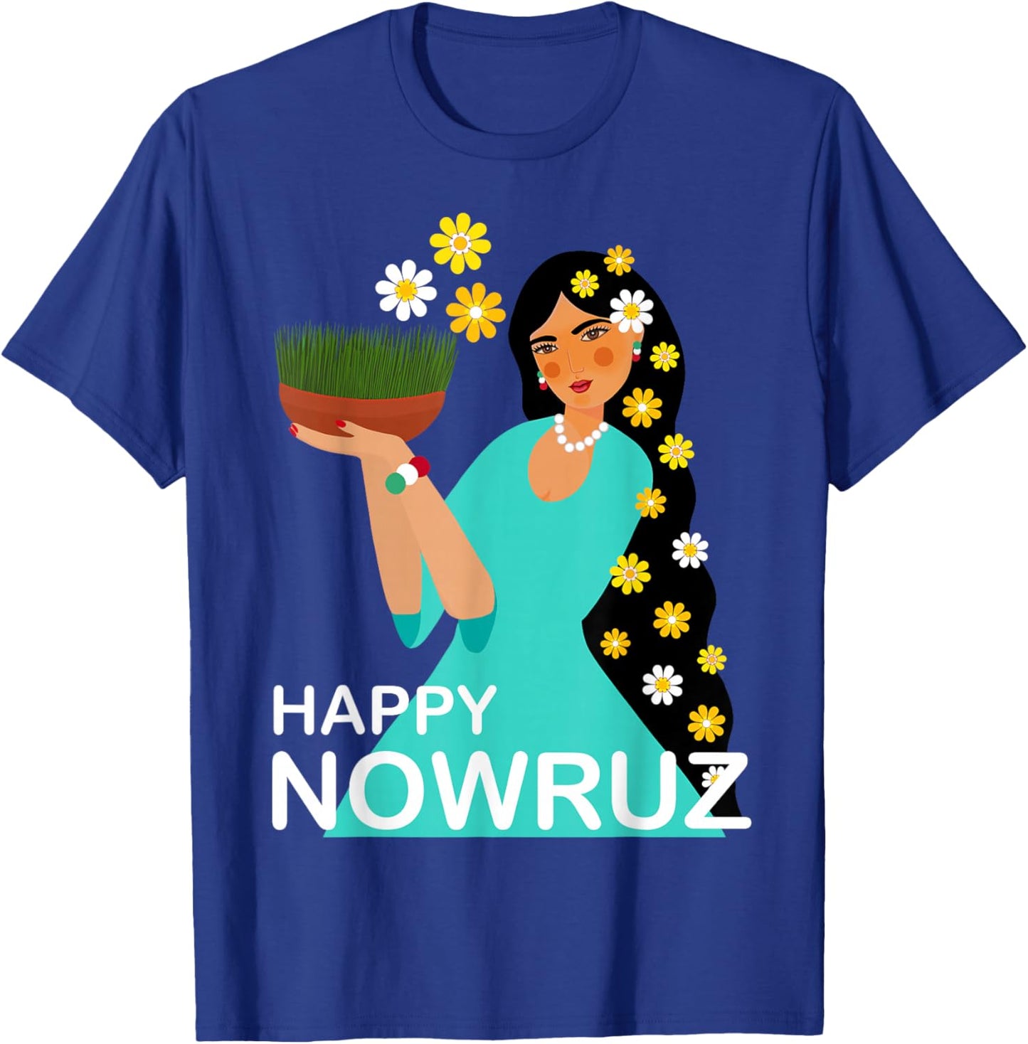 Nowruz Persian New Year Happy Nowrouz Spring Sabzeh Nowruz , gray T-Shirt - T-Shirt | Royal