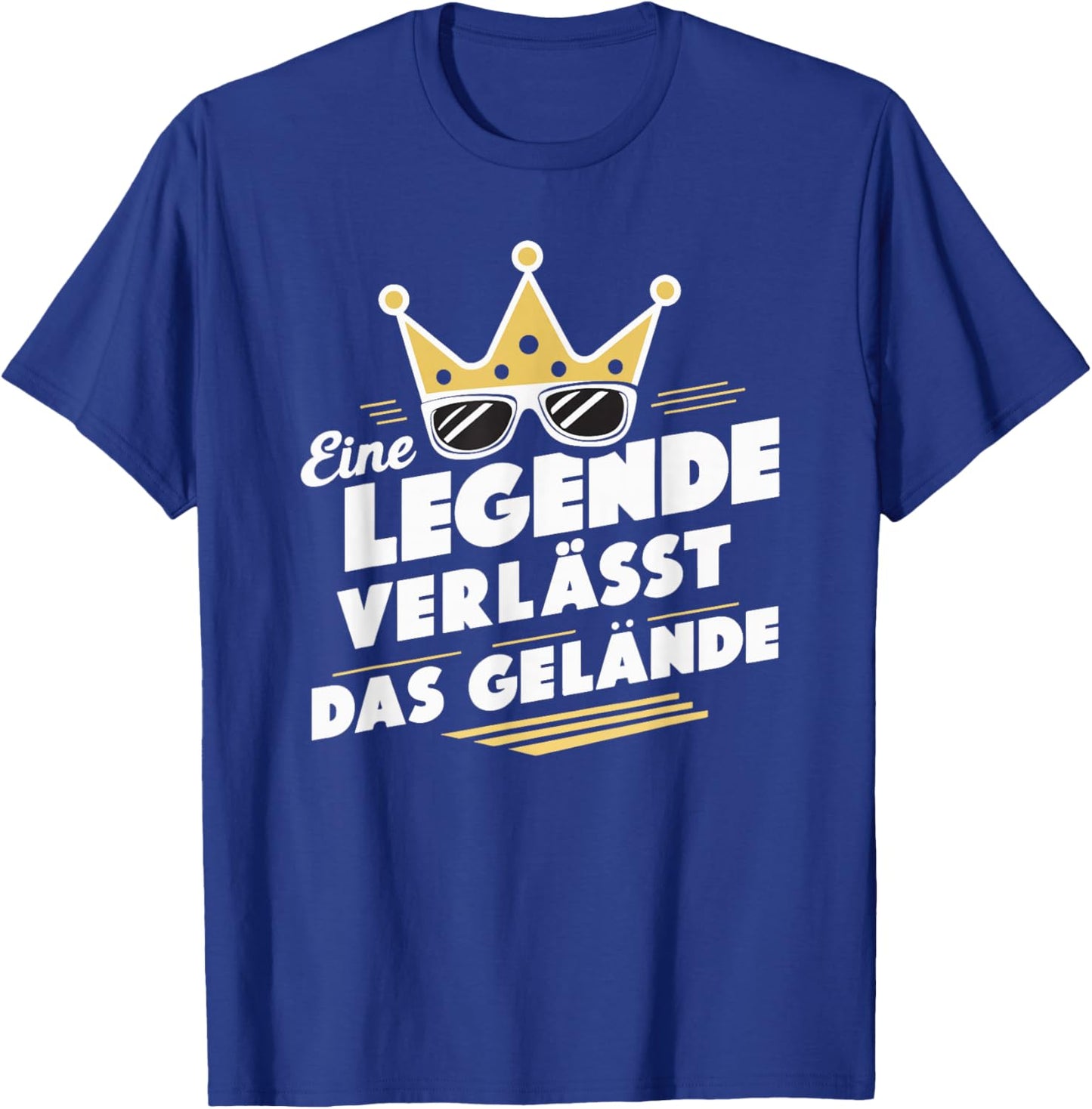 with German Text "Legende verlässt Gelände" [German Language], black T-Shirt - T-Shirt | Royal
