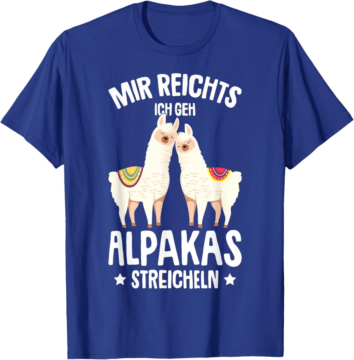 Mir reichts ich geh Alpakas streicheln Lama Girl's Women's , black T-Shirt - T-Shirt | Royal