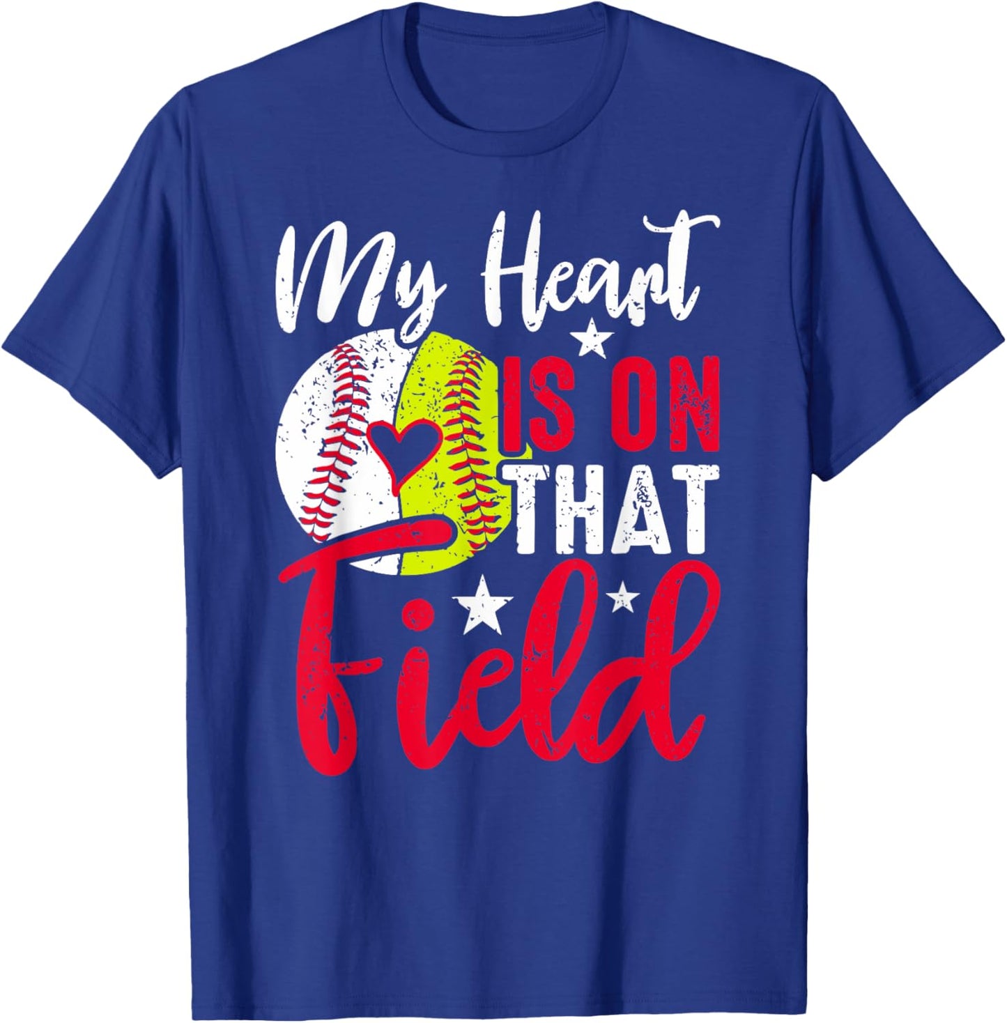 Softball Baseball Grandma Mothers Day T-Shirt - T-Shirt | Royal