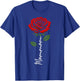 Mommom Mothers Day Floral Rose Minimalist Aesthetic T-Shirt - T-Shirt | Royal