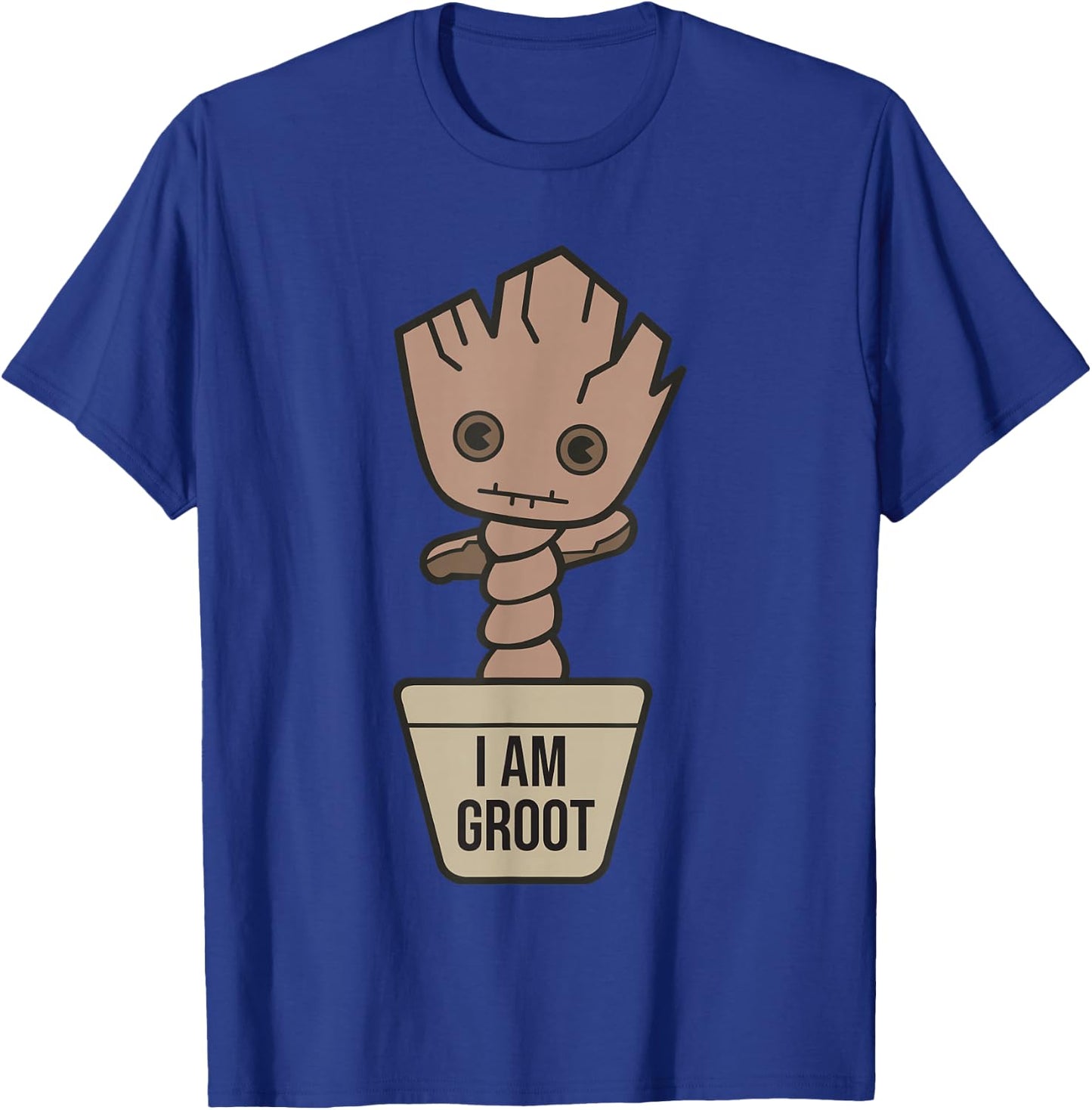 Marvel Kawaii I Am Groot Potted Baby Groot Shot T-Shirt - T-Shirt | Royal