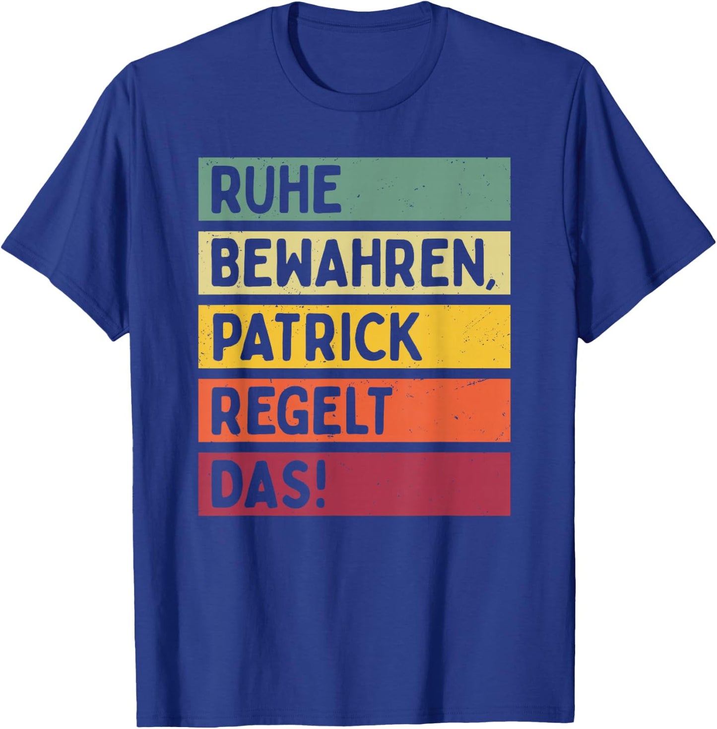 with German Text in Retro Colours [German Language], black T-Shirt - T-Shirt | Royal