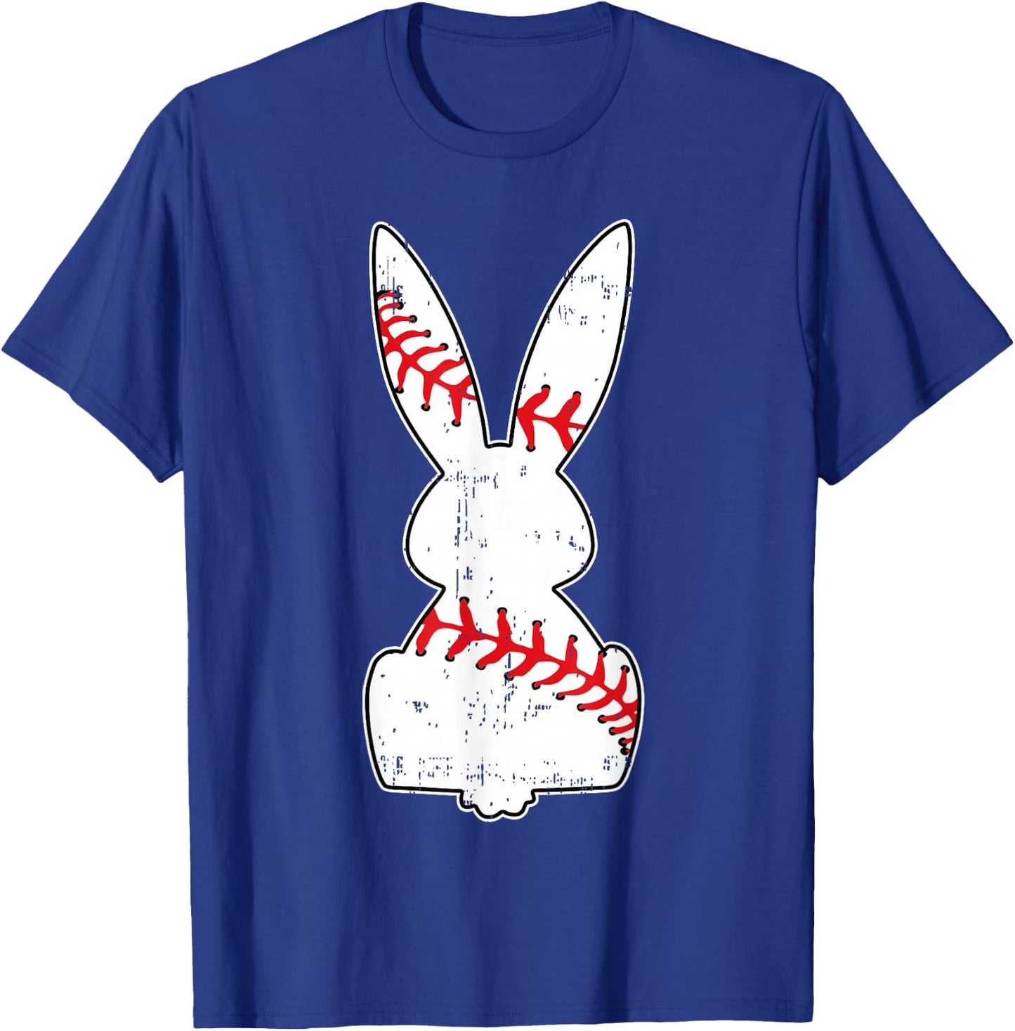 Baseball Bunny Happy Easter Funny Baseball Boys Girls Kids T-Shirt - T-Shirt | Royal