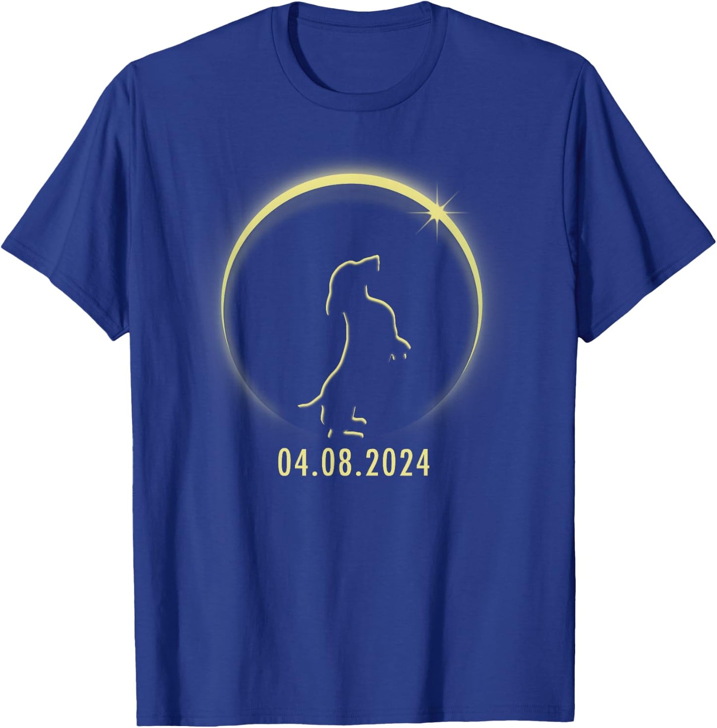 Total Solar Eclipse Dachshund Lover April 8 2024 Totality T-Shirt - T-Shirt | Royal