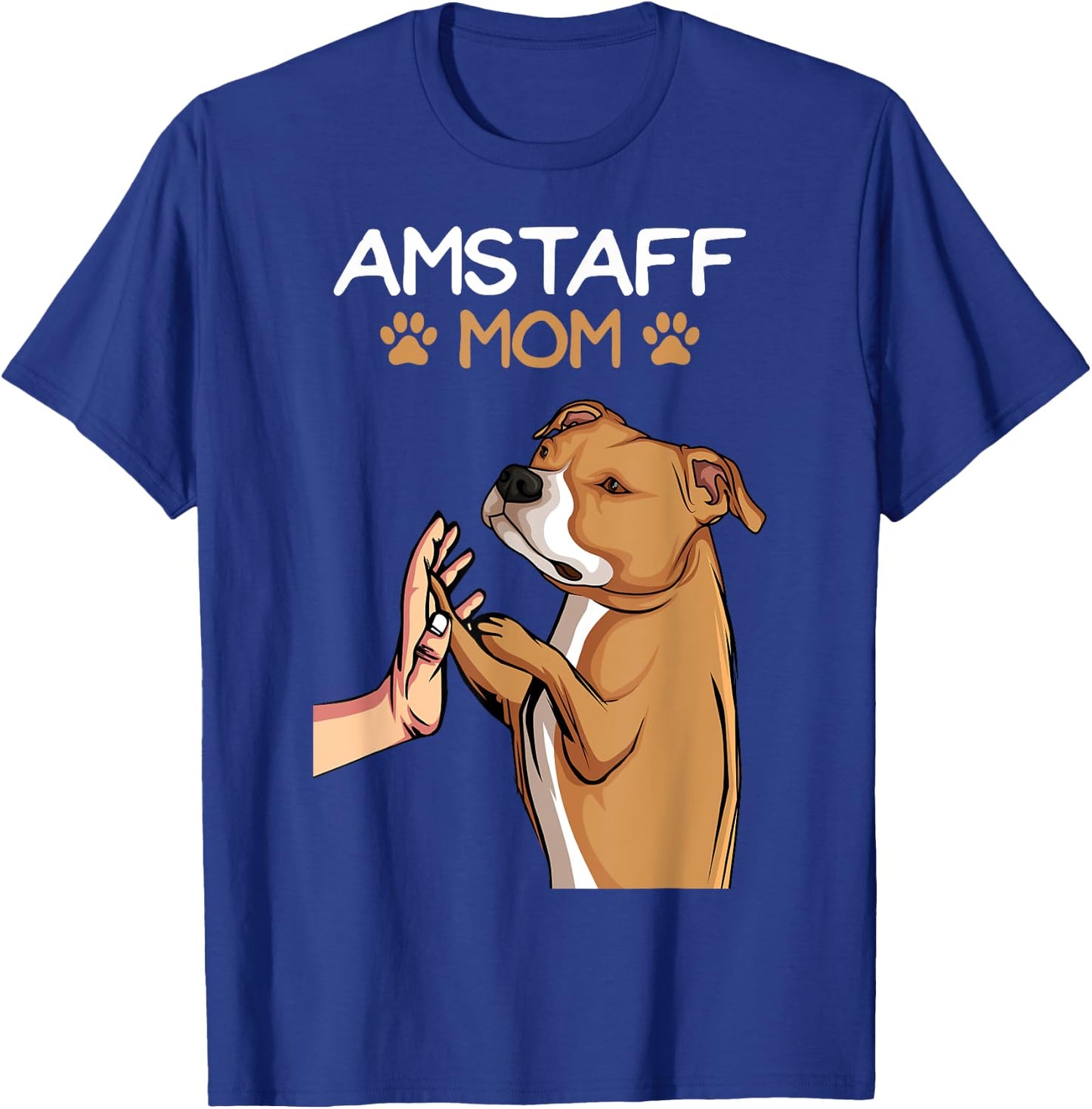 American Staffordshire Terrier Amstaff Mama Hunde T-Shirt - T-Shirt | Royal