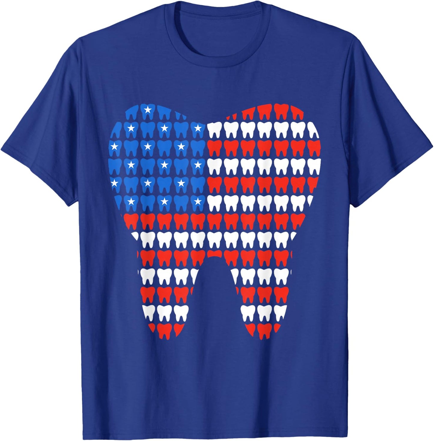4th of July Patriotic Dental Squad RDH Funny Dental Hygiene T-Shirt - T-Shirt | Royal