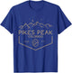 Pikes Peak 14,115 Ft. Colorado Mountains T-Shirt - T-Shirt | Royal