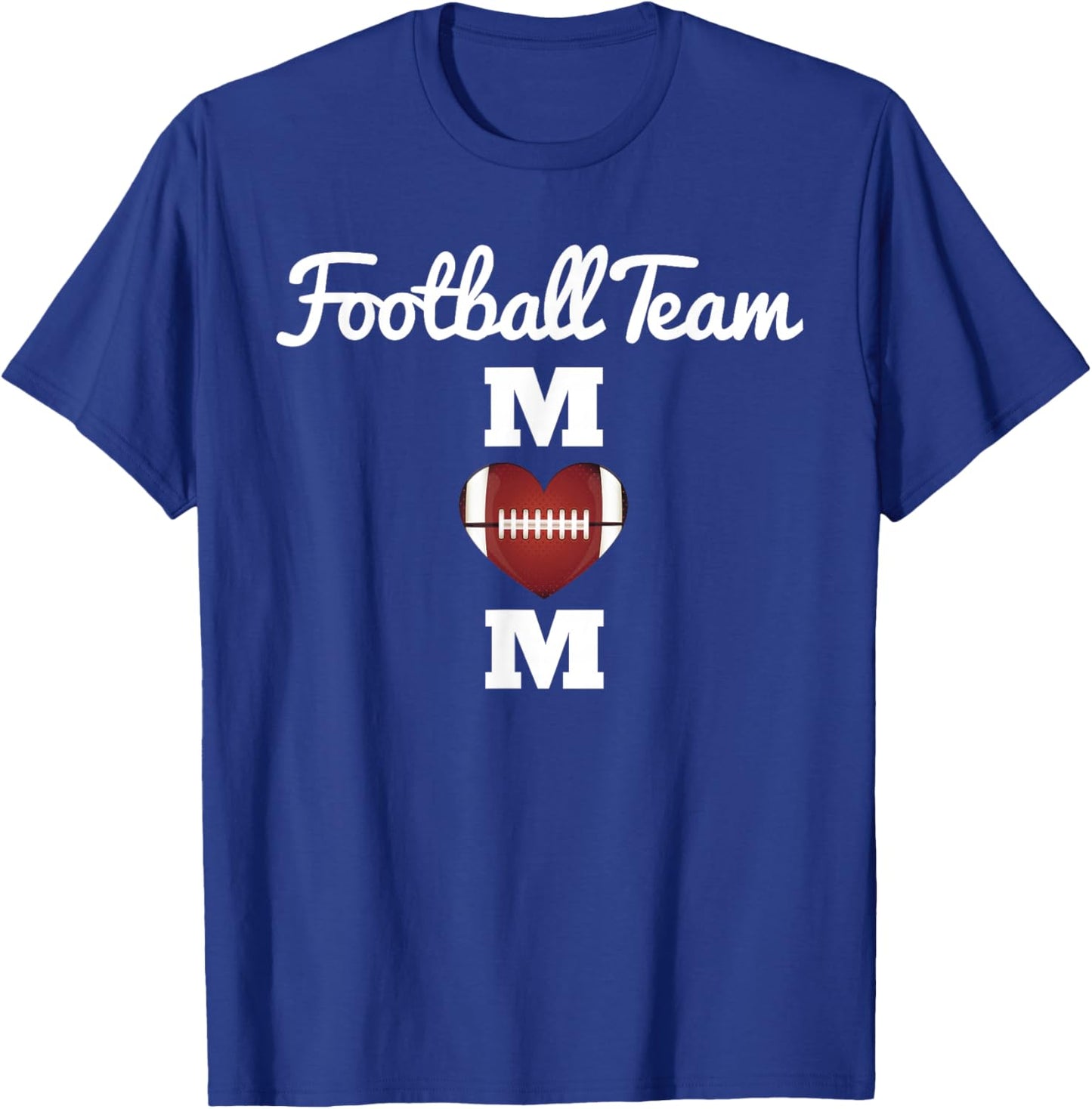 Awesome Football Team Mom Shirt, Gift T-Shirt - T-Shirt | Royal