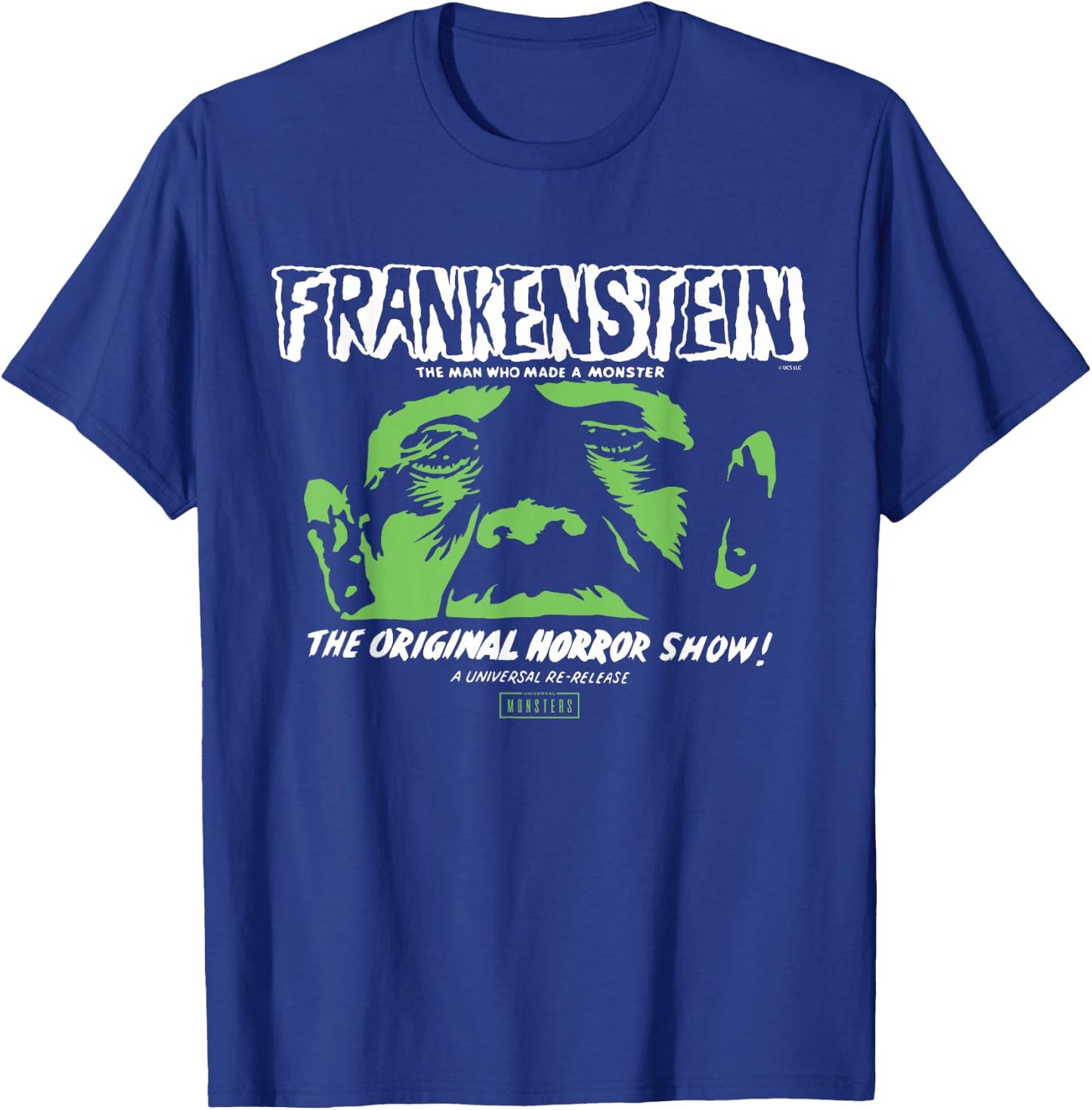 Universal Monsters Frankenstein The Original Horror Show T-Shirt - T-Shirt | Royal