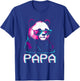 Papa Panda Bear - Retro Funny Papa Father's Day Birthday T-Shirt - T-Shirt | Royal