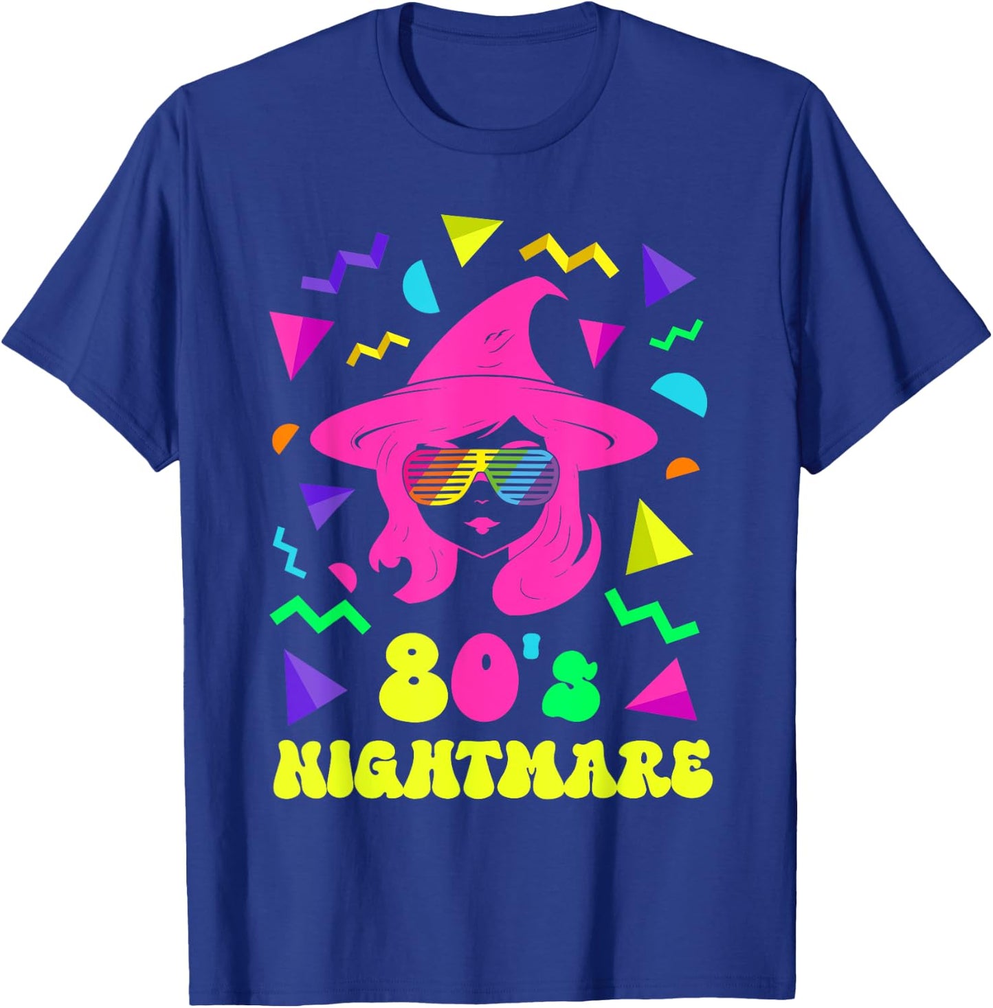 80's Nightmare Witch 1980s Retro Style 80s Women Halloween T-Shirt - T-Shirt | Royal