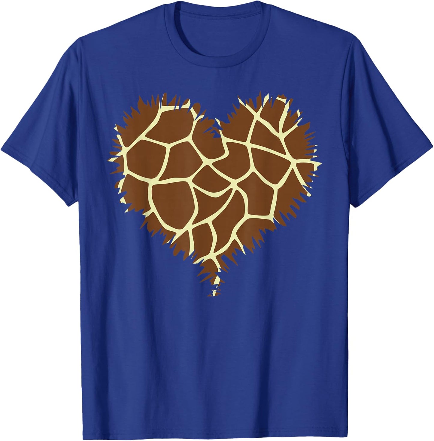 I Love Giraffes Cute Heart Giraffe Print , black T-Shirt - T-Shirt | Royal