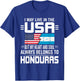 I May Live In USA But My Heart Always Belongs To Honduras T-Shirt - T-Shirt | Royal
