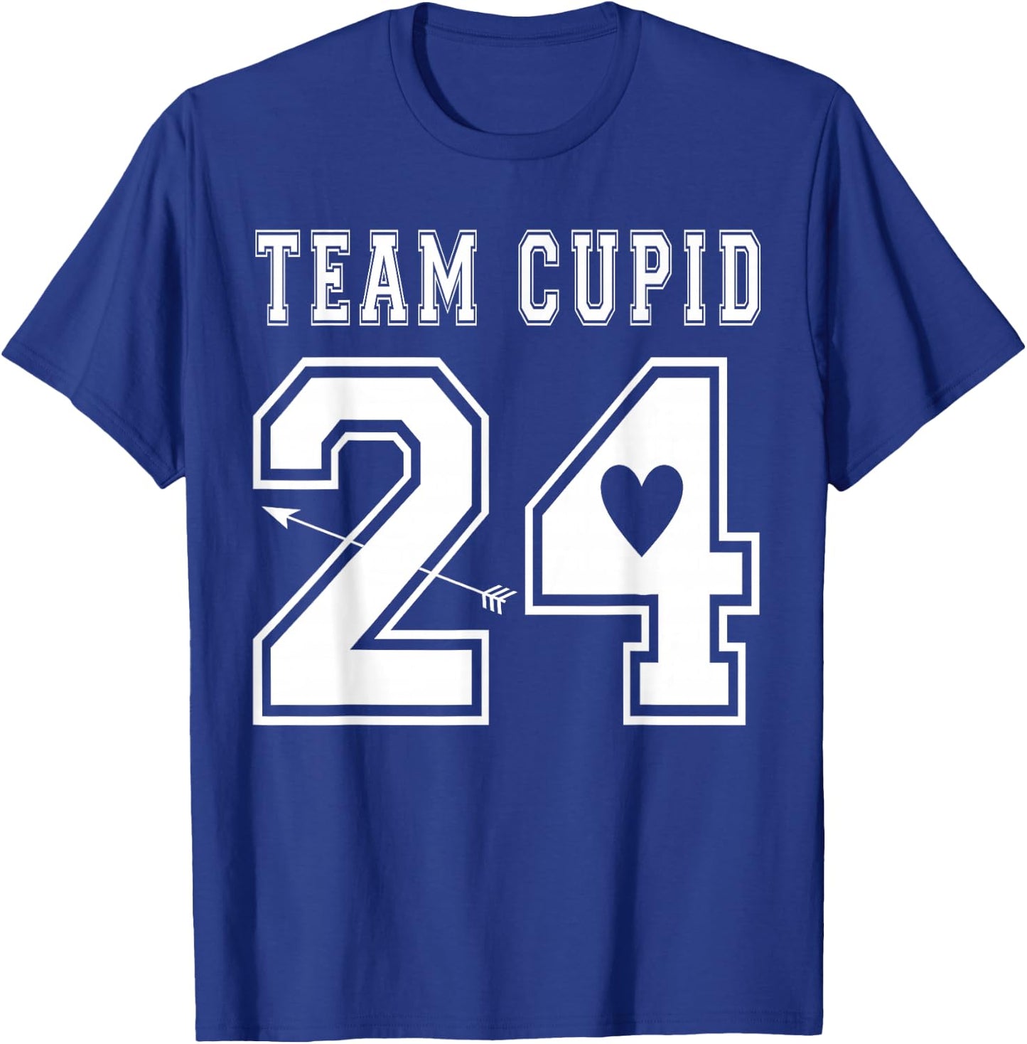 Team Cupid 2024 Valentines Day Sports Jersey Style T-Shirt - T-Shirt | Royal