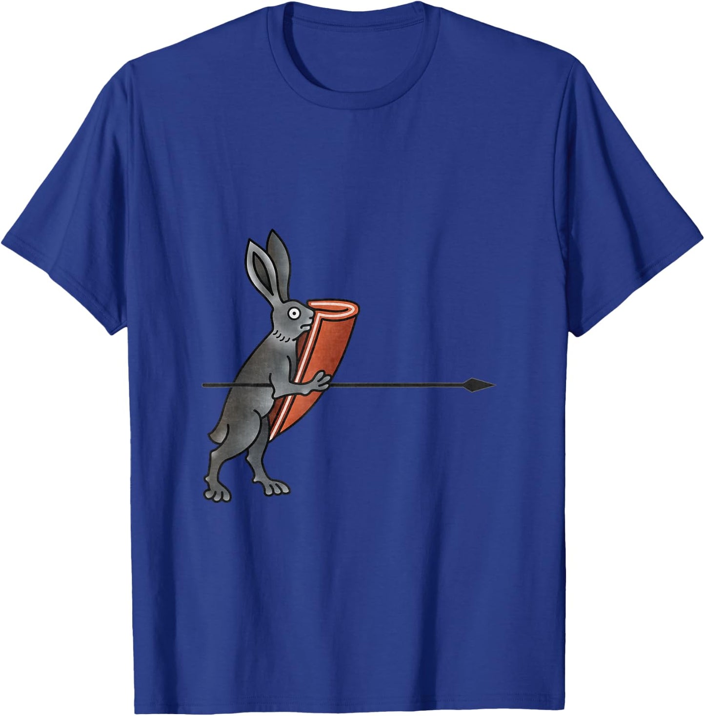 Guardian Rabbit Warrior - Medieval Marginalia - MargiKnights T-Shirt - T-Shirt | Royal