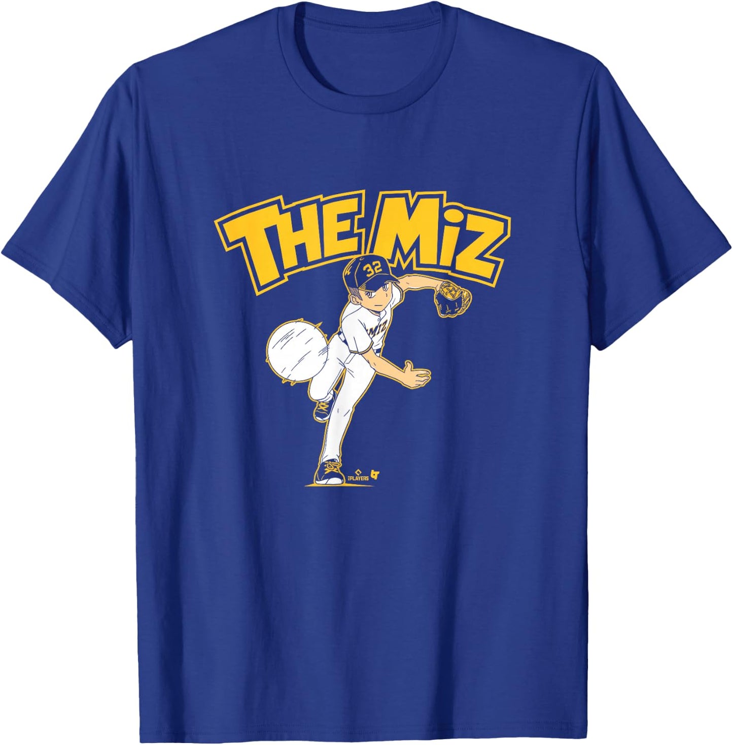 Jacob Misiorowski - Anime Miz - Milwaukee Baseball T-Shirt - T-Shirt | Royal