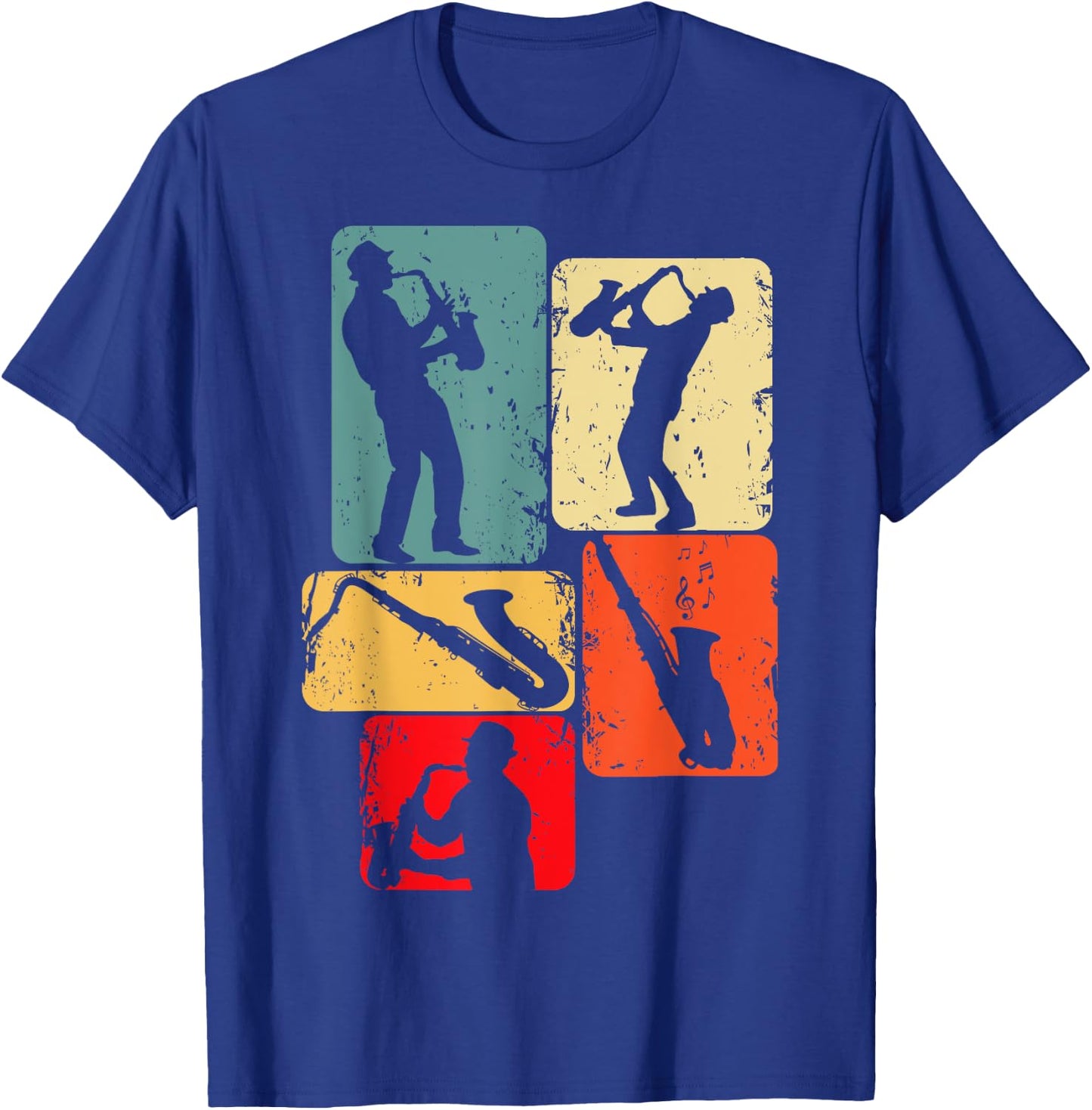 Saxophon Saxophonist Kinder Jungen Herren T-Shirt - T-Shirt | Royal