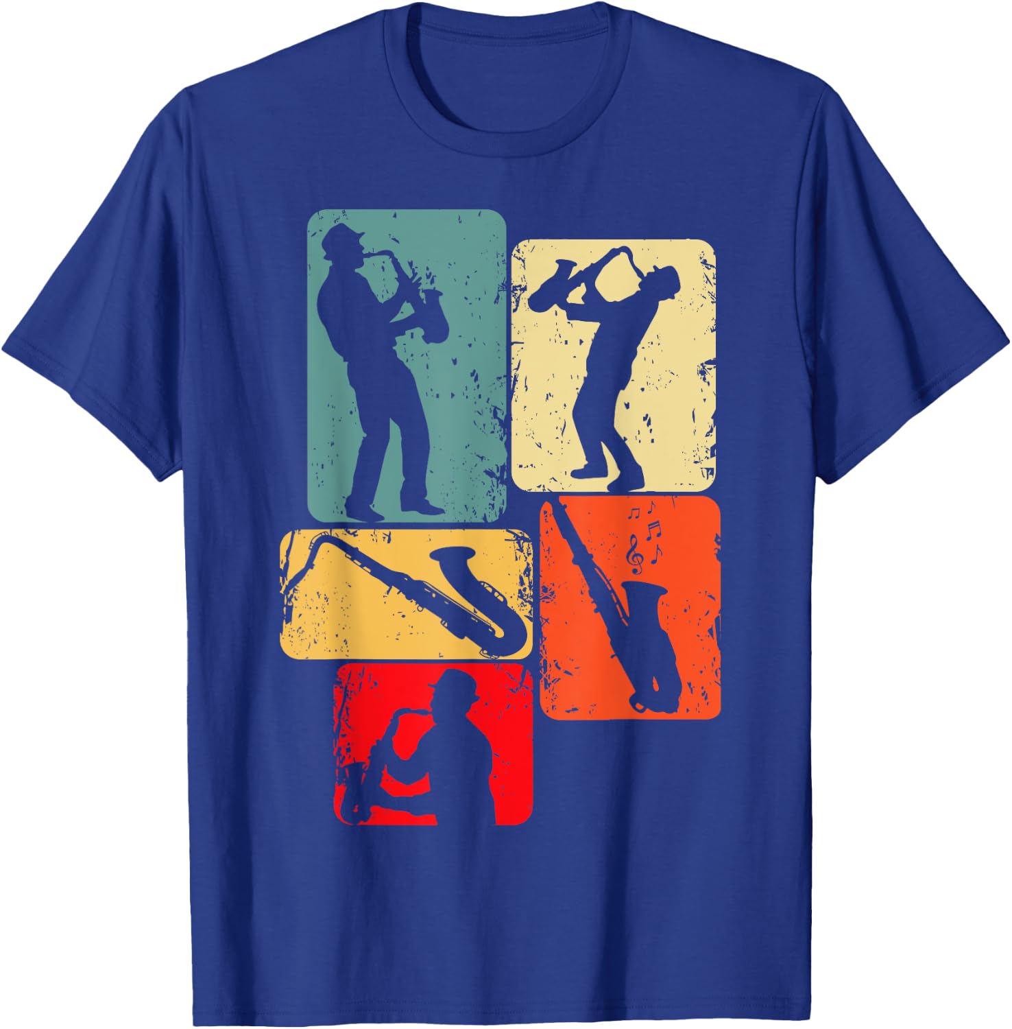 Saxophon Saxophonist Kinder Jungen Herren T-Shirt - T-Shirt | Royal