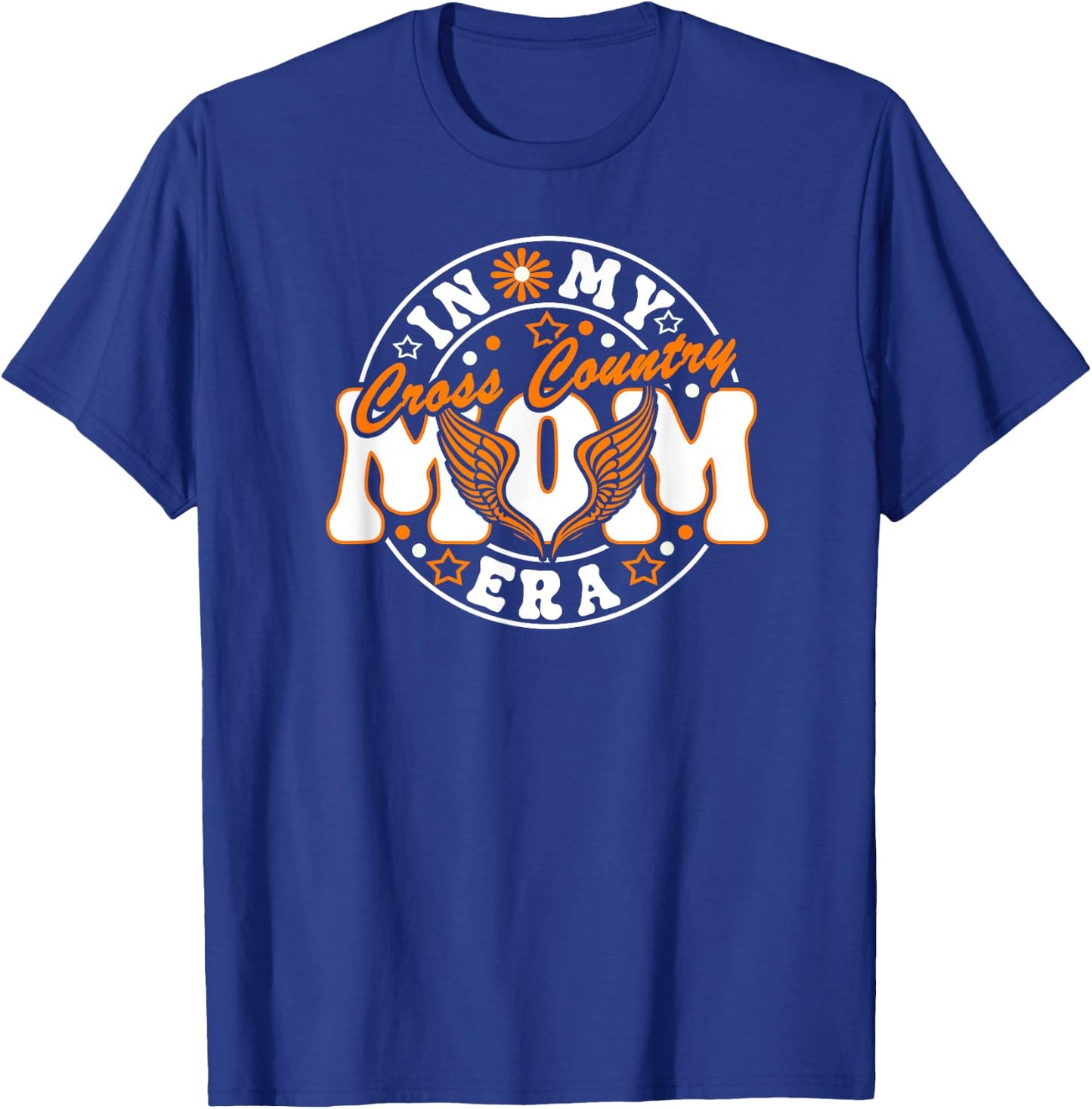Cross Country Mom Era Orange XC Graphic T-Shirt - T-Shirt | Royal
