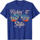P41l Retro Kickin It 5th Grade Style Teacher Back To School Women Girls Kids T-Shirt - T-Shirt | Royal