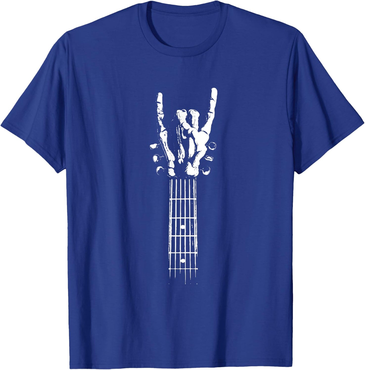 Rock On Hand Guitar Sign Heavy Hard Music , Black, S T-Shirt - T-Shirt | Royal