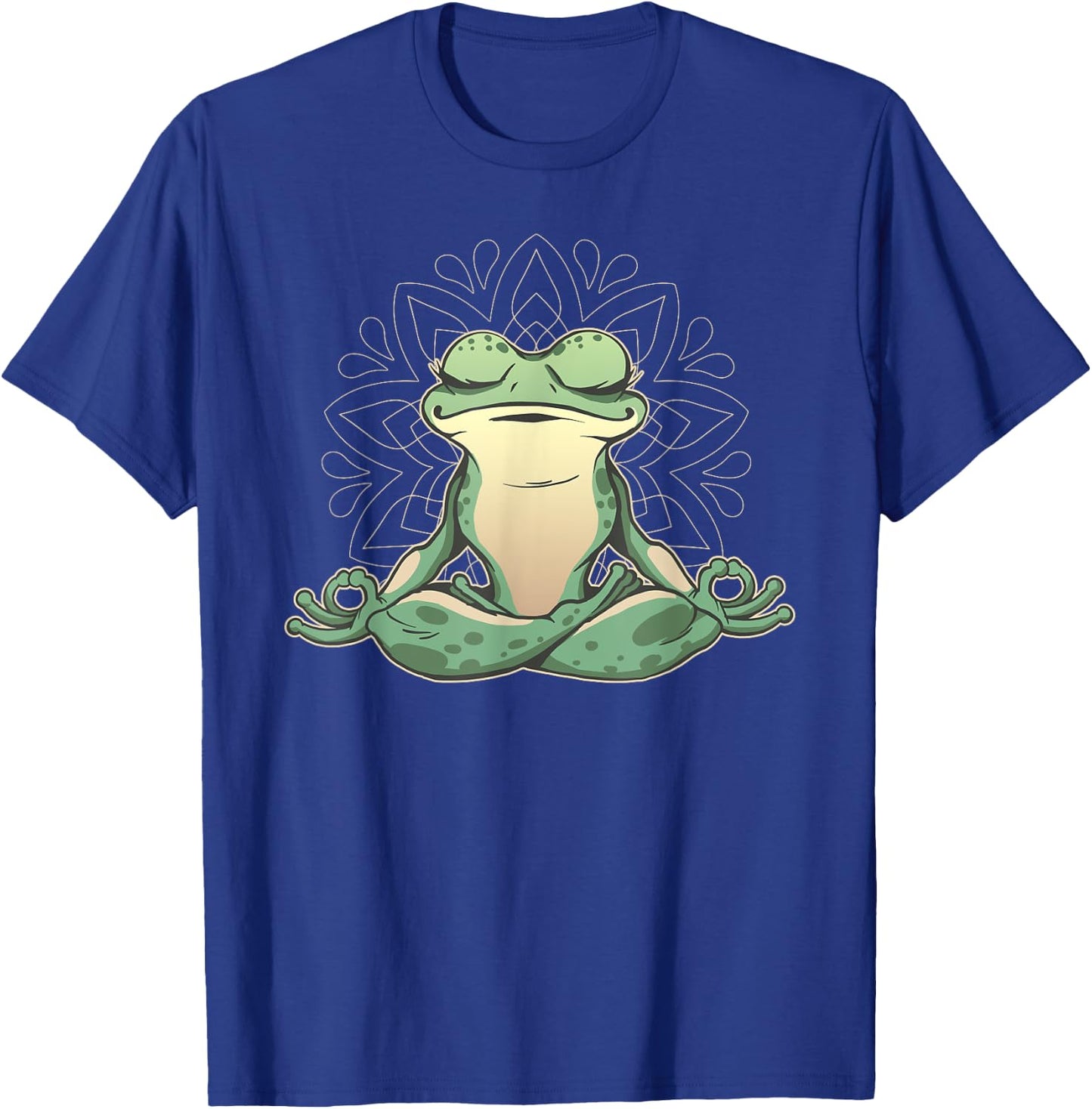 Meditating Yoga Frog T-Shirt - T-Shirt | Royal