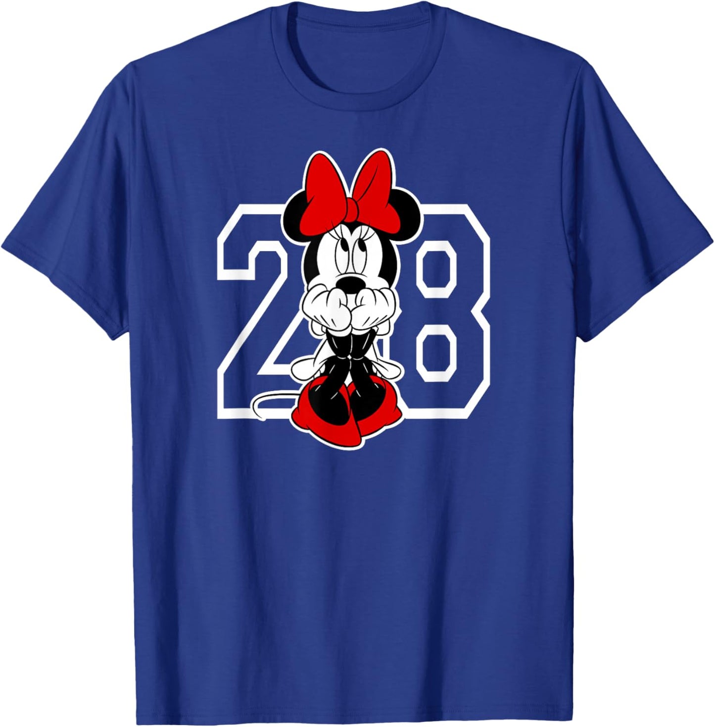 Minnie Mouse - Collegiate 1928 T-Shirt - T-Shirt | Royal