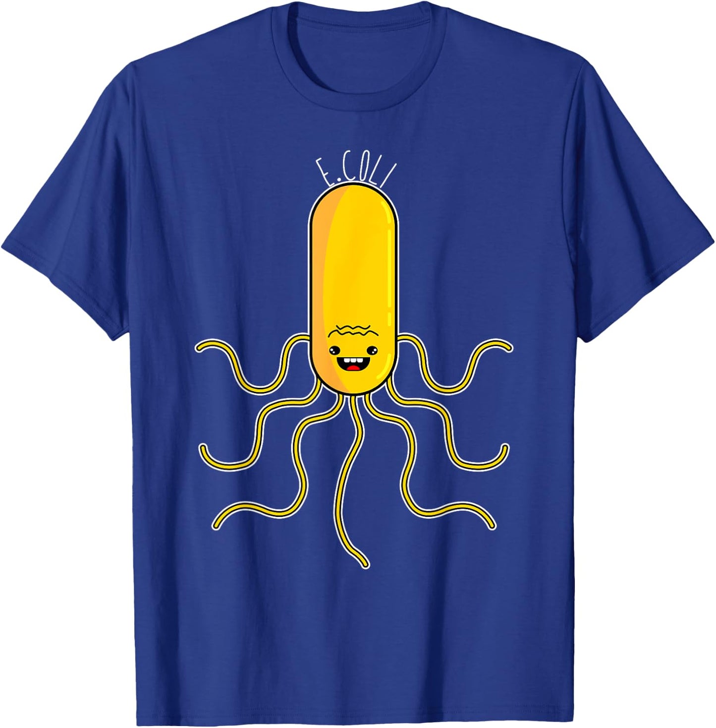 Cute Anime Style E. Coli Microorganism Microbiology T-Shirt - T-Shirt | Royal