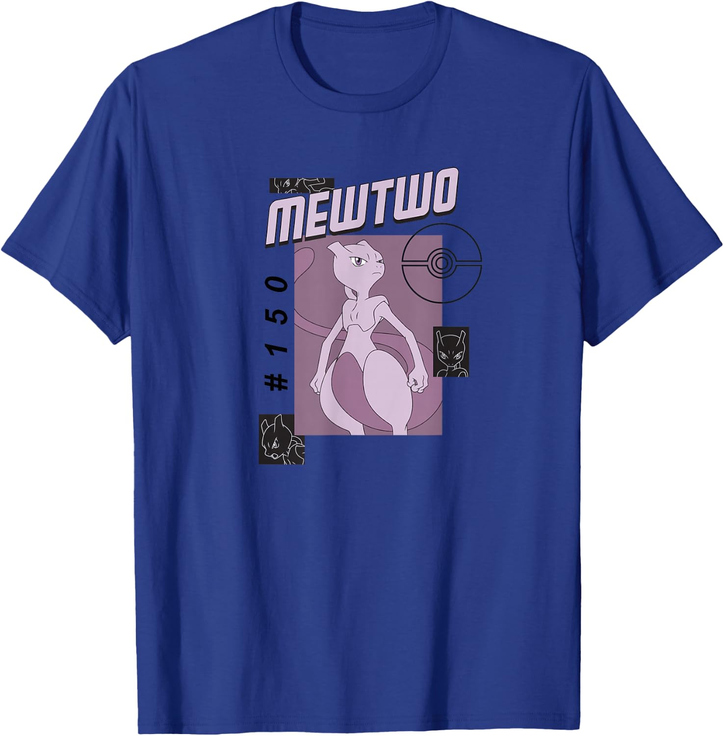 Pokémon - Mewtwo #150 Pokédex T-Shirt - T-Shirt | Royal