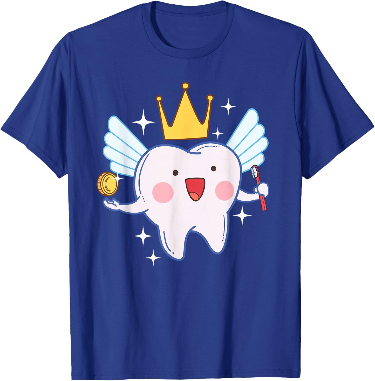 Tooth Fairy Funny Magical Dental Kids Gift Shirt T-Shirt - T-Shirt | Royal