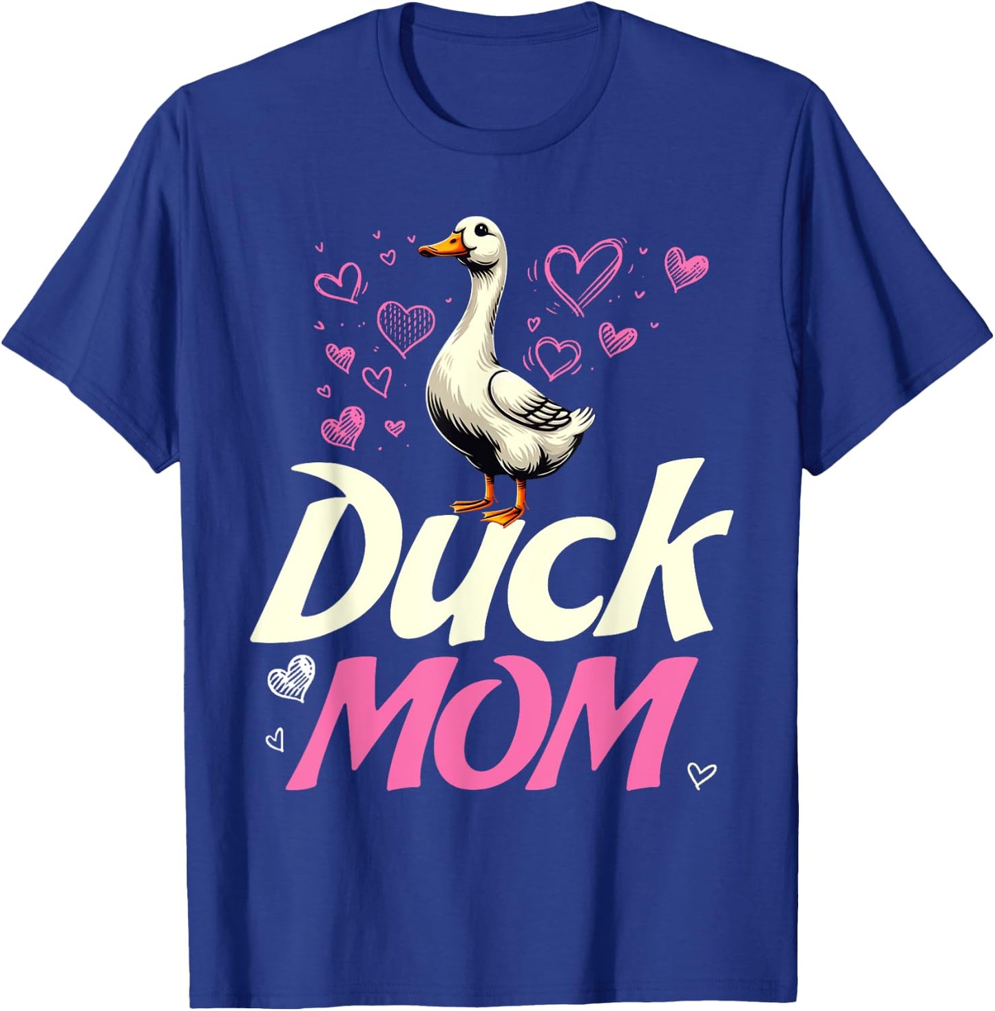 Crazy Duck Lady Funny Duck Lover Gifts Girls Women Duck Mom T-Shirt - T-Shirt | Royal