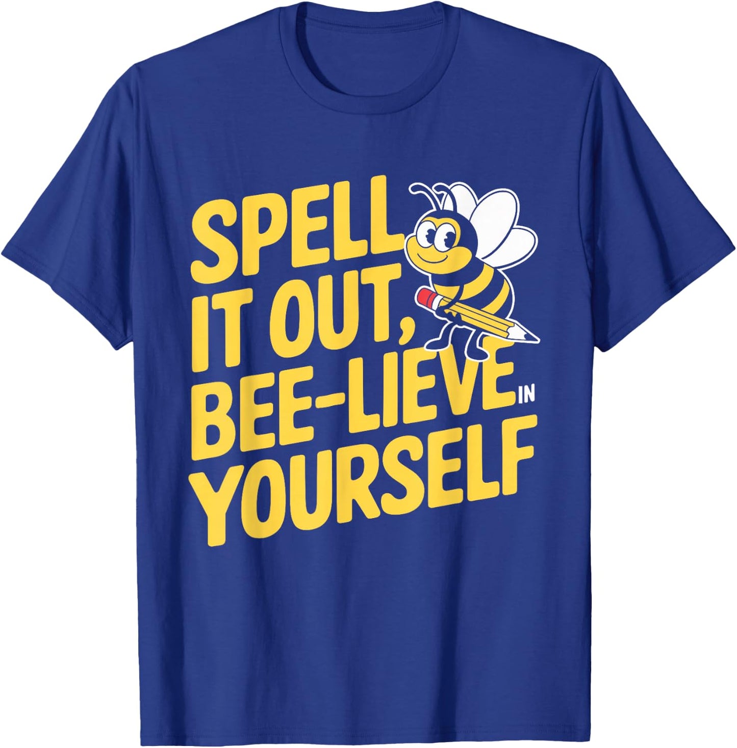 Spelling Bee Humour Spelling Champion Word Nerd Spelling T-Shirt - T-Shirt | Royal