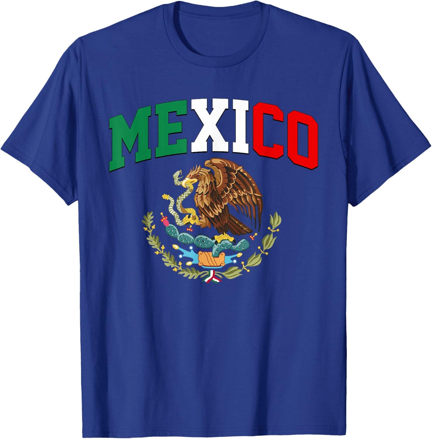 Mexico Mexican Flag Vintage Pride México T-Shirt - T-Shirt | Royal