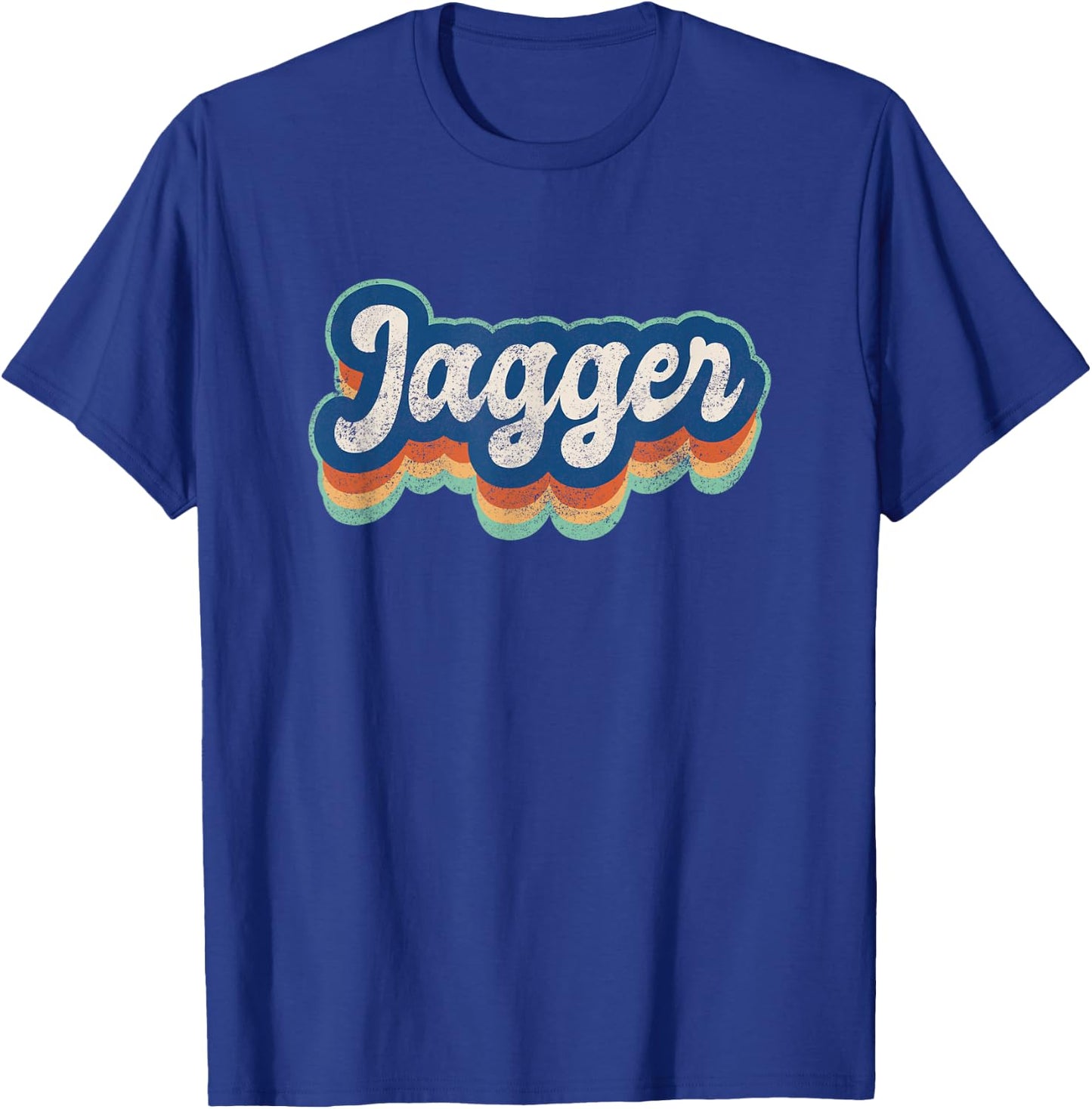 Jagger First Name Boy Vintage Style 70s 80s Personalized T-Shirt - T-Shirt | Royal