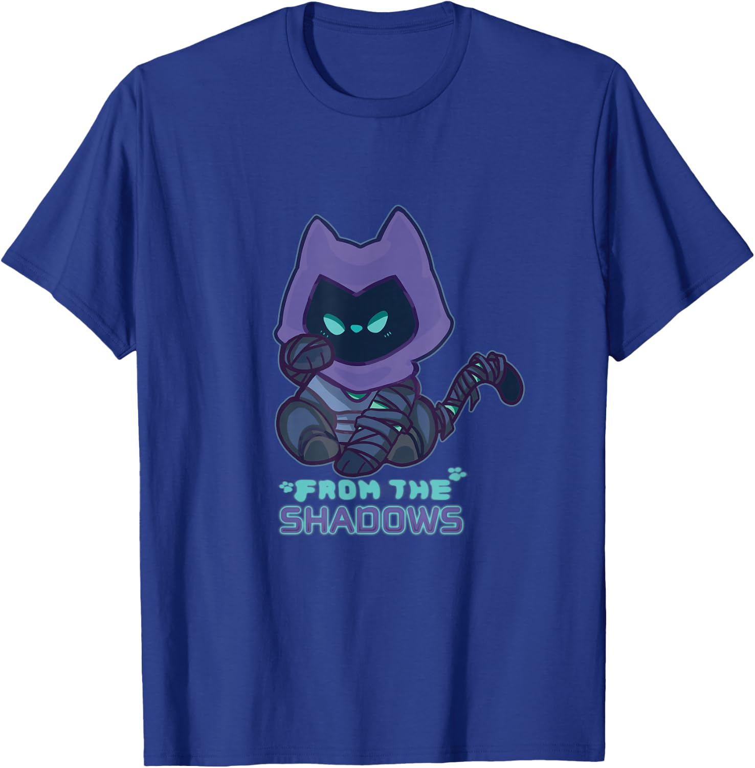Chibi Omen Cat Valorant Gaming Cute , black T-Shirt - T-Shirt | Royal