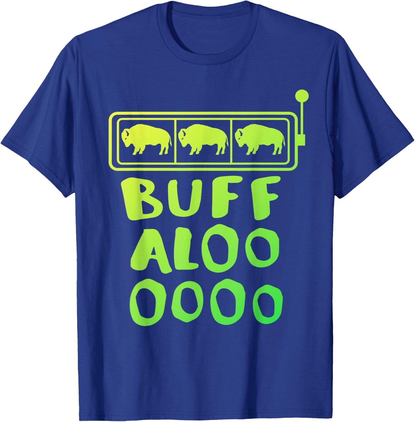 Lucky Green Buffalo Casino Slots Wear T-Shirt - T-Shirt | Royal