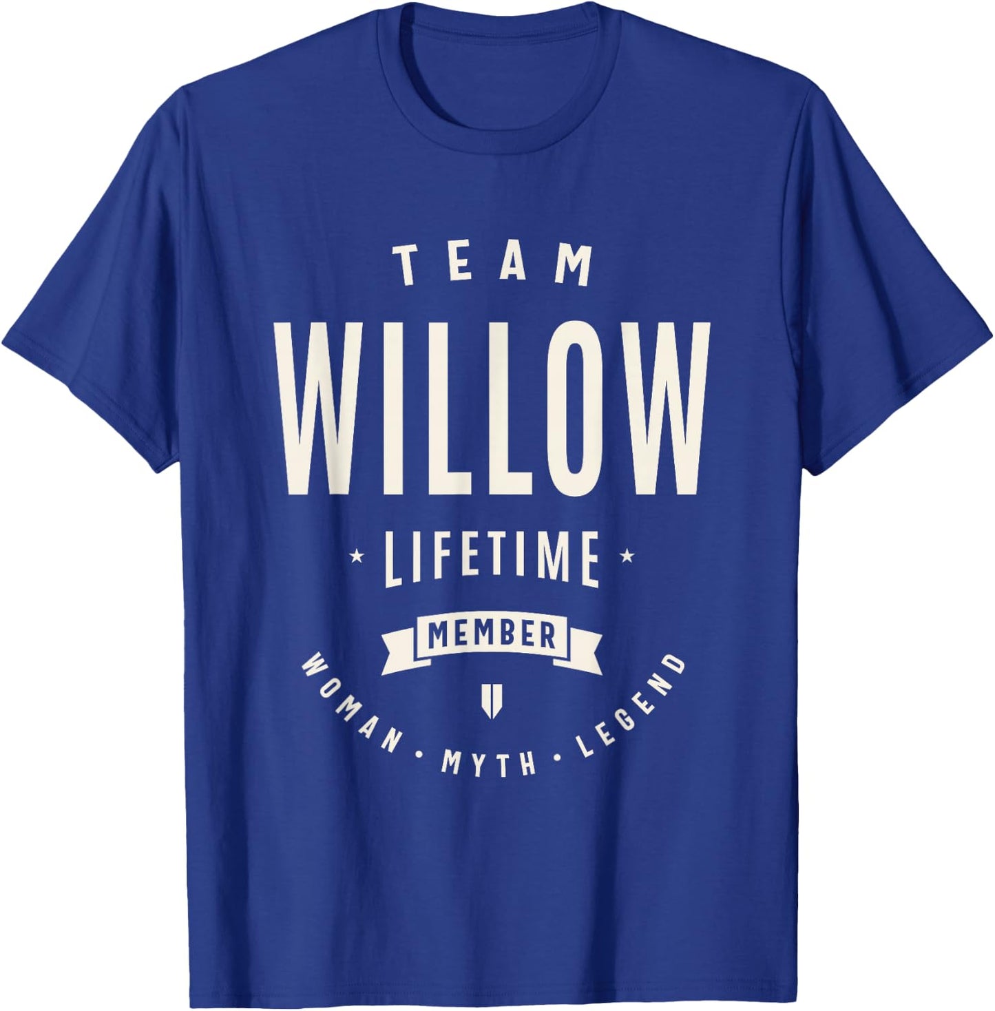 Team Willow Lifetime Member Funny Name Willow T-Shirt - T-Shirt | Royal
